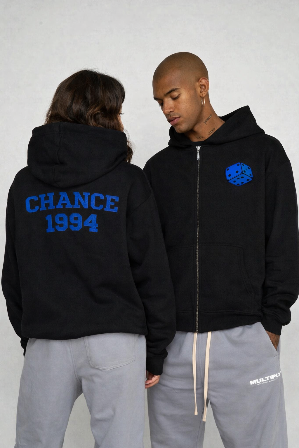 Dice (front/back) Zip-up Hoodie